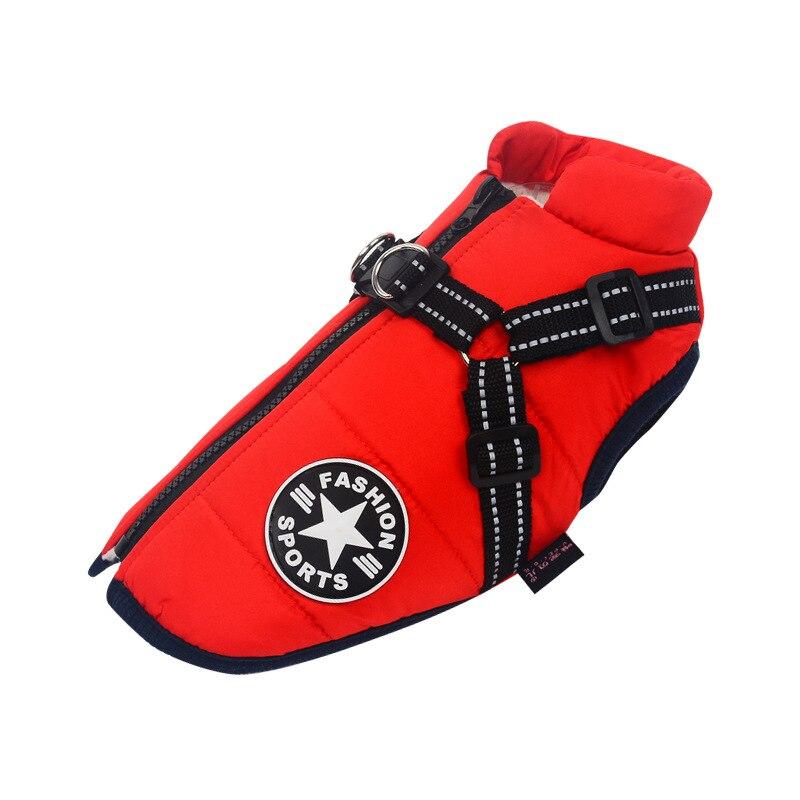 Waterproof Dog Jacket With Harness